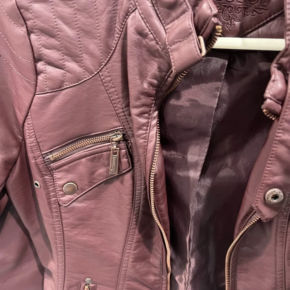 Jou Jou Faux Leather Jacket - Picture 7 of 9